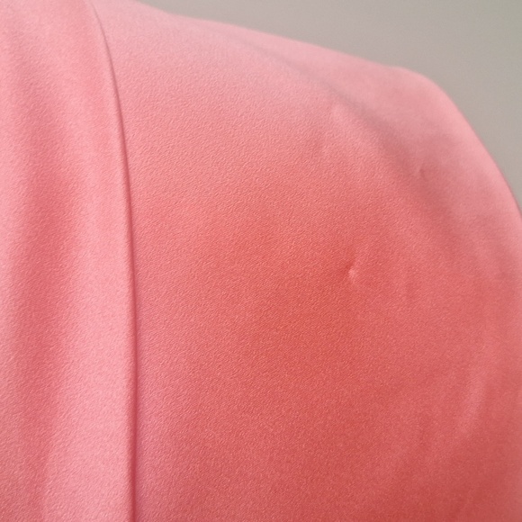 David's Bridal Pink Strapless Pleated Dress, Size 4 - Picture 7 of 7